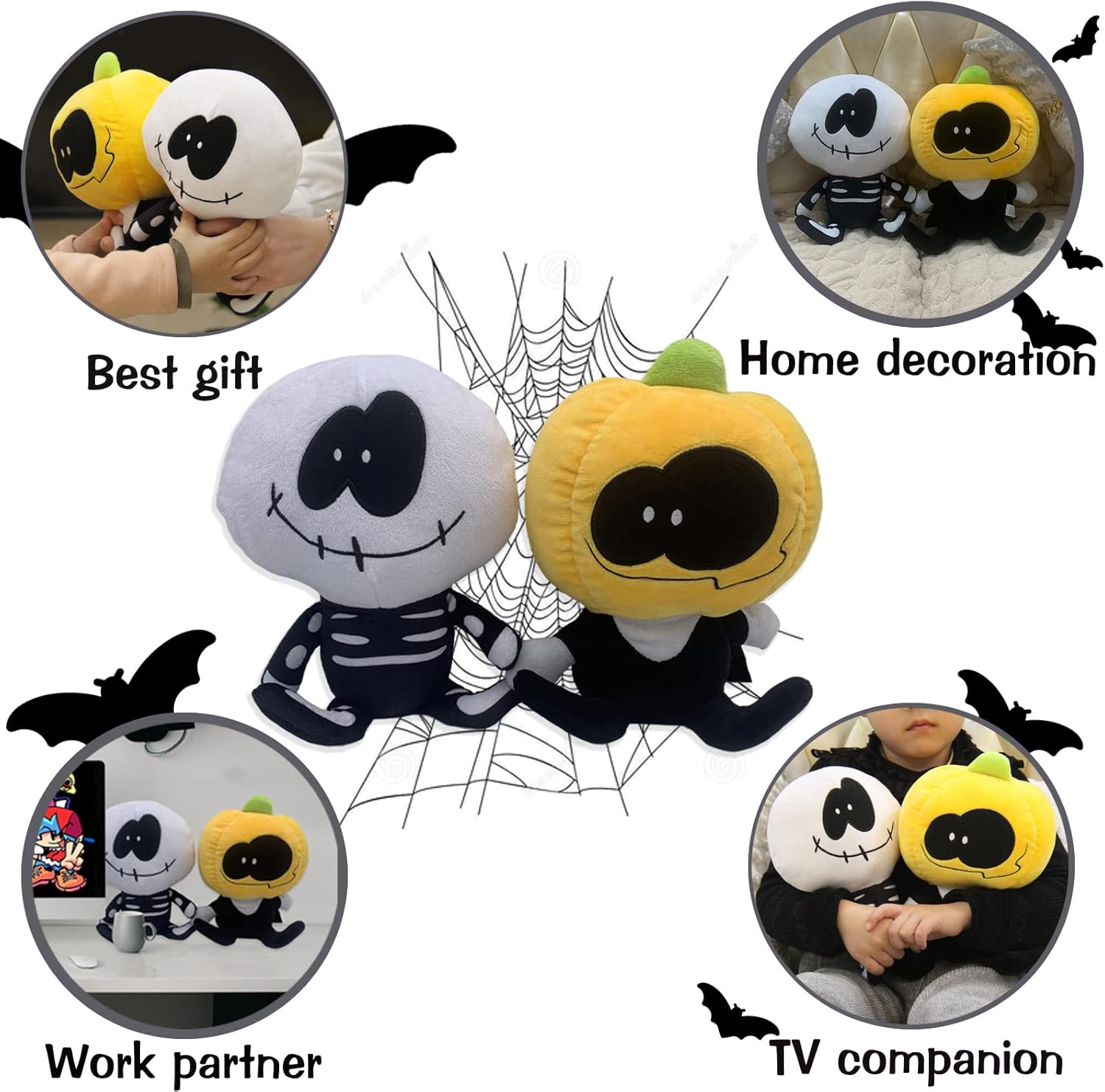 2 unidades, espeluznante mes de peluche deslizante, el mejor regalo para Halloween, Navidad, cumpleaños, niños y niñas