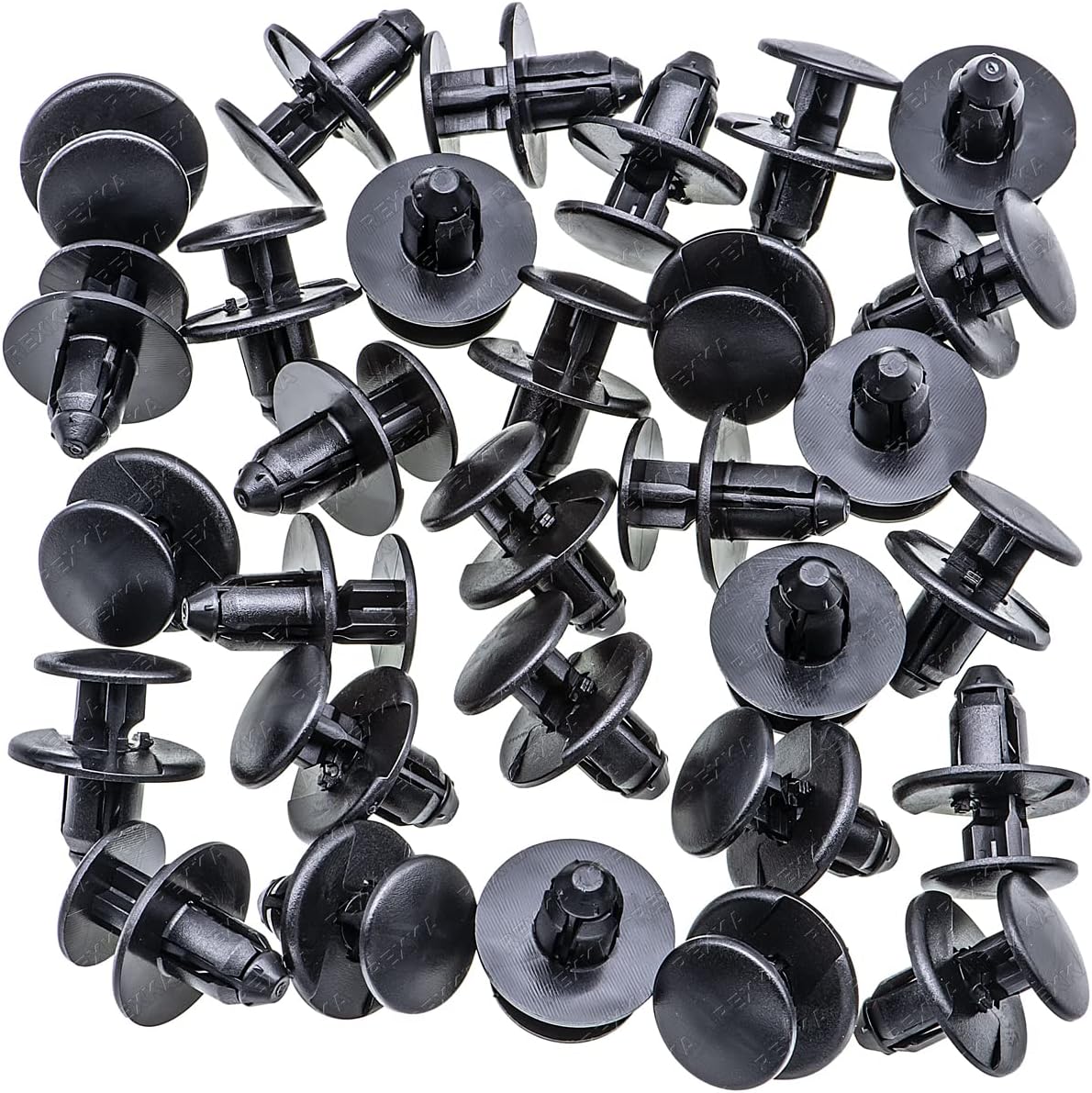 Rexka 30 unids Fender Liner Splash Shield Wheelhouse Liner Retenedor Clips Remache 11612035 para GM Buick Cadillac Chevrolet GMC