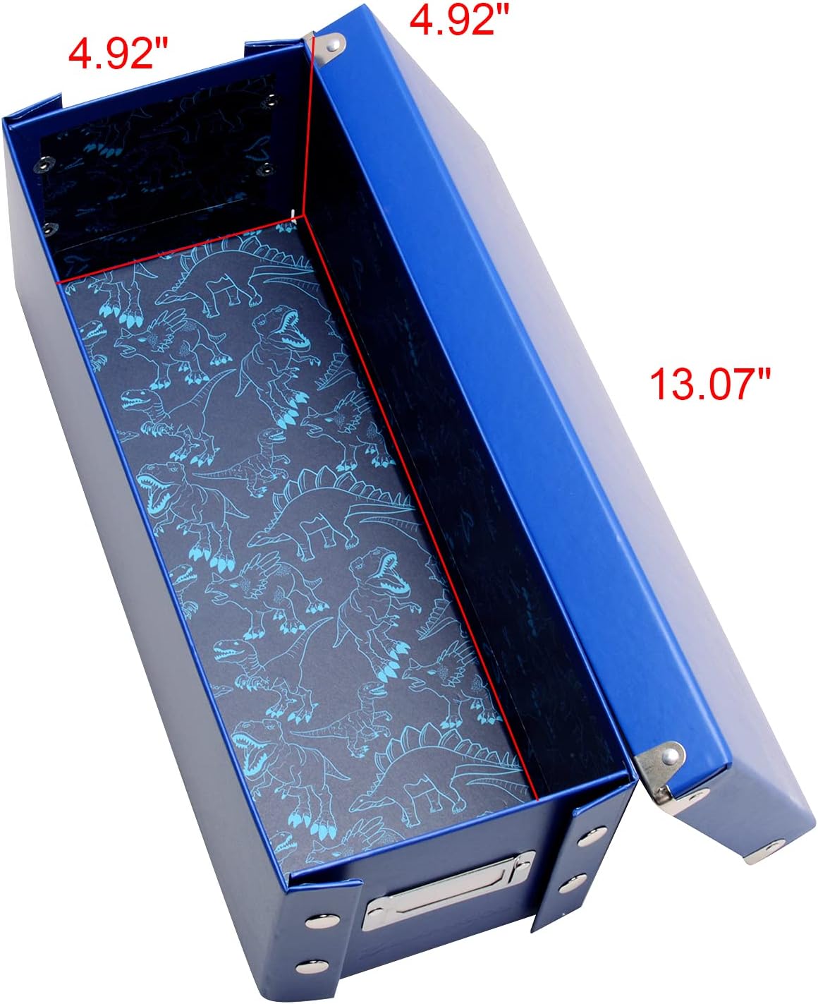 Snap-N-Store Caja de almacenamiento  Paquete de 2 cajas de almacenamiento medianas plegables de 13.25 x 5.13 x 5.13 pulgadas con tapas para