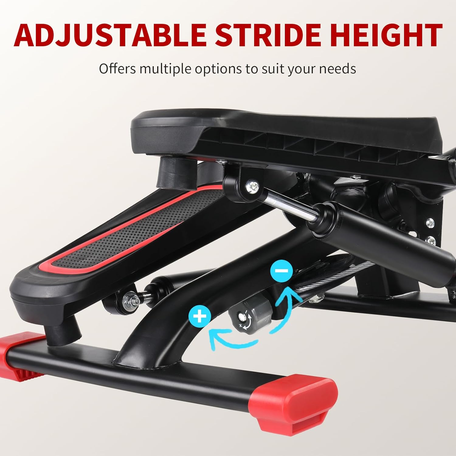 Ktaxon Steppers para ejercicio, mini stepper, escalera con movimiento de giro único, capacidad de carga de 300 libras, diseño de resistencia