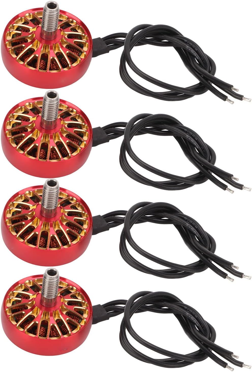 Motor sin escobillas rojo 4pcs aleación de aluminio sin escobillas motor 2203.5 3600KV para RC Multirotor Drone