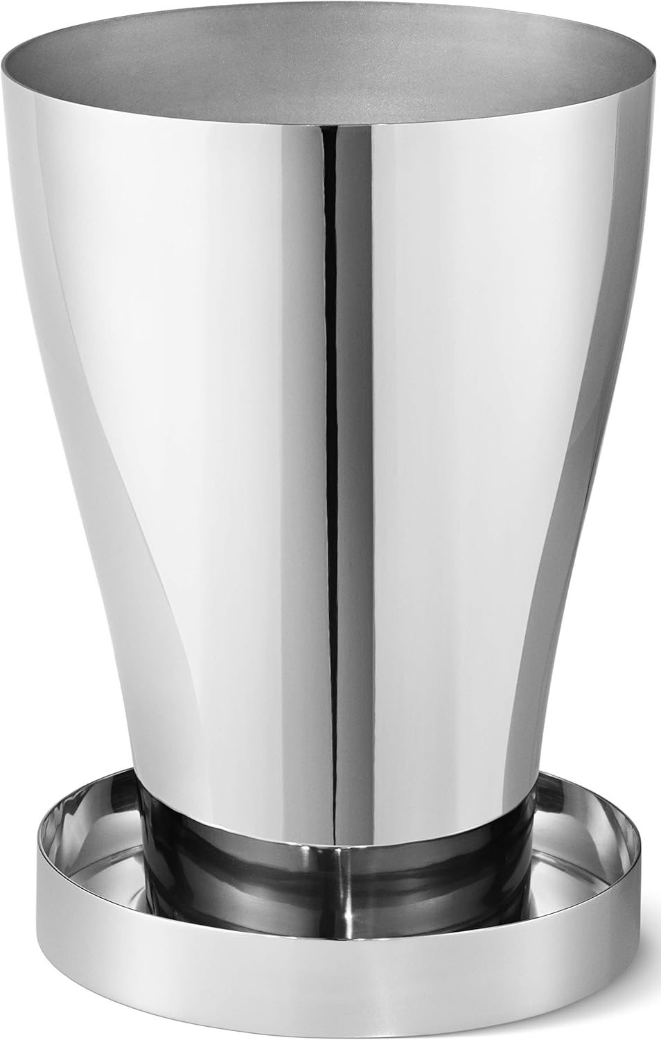 Georg Jensen Designer – Maceta y platillo reversible de acero inoxidable, tamaño pequeño