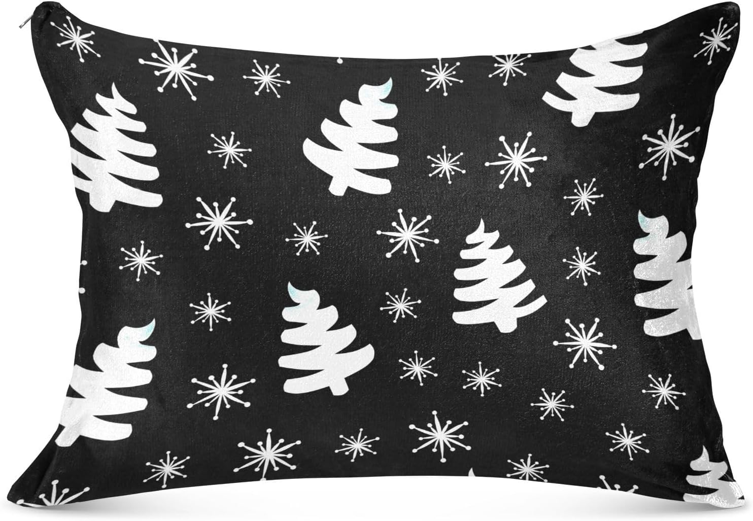 Emelivor Fundas de almohada de terciopelo para árboles de Navidad, fundas de almohada suaves, fundas de almohada cómodas, almohadas decorativas para