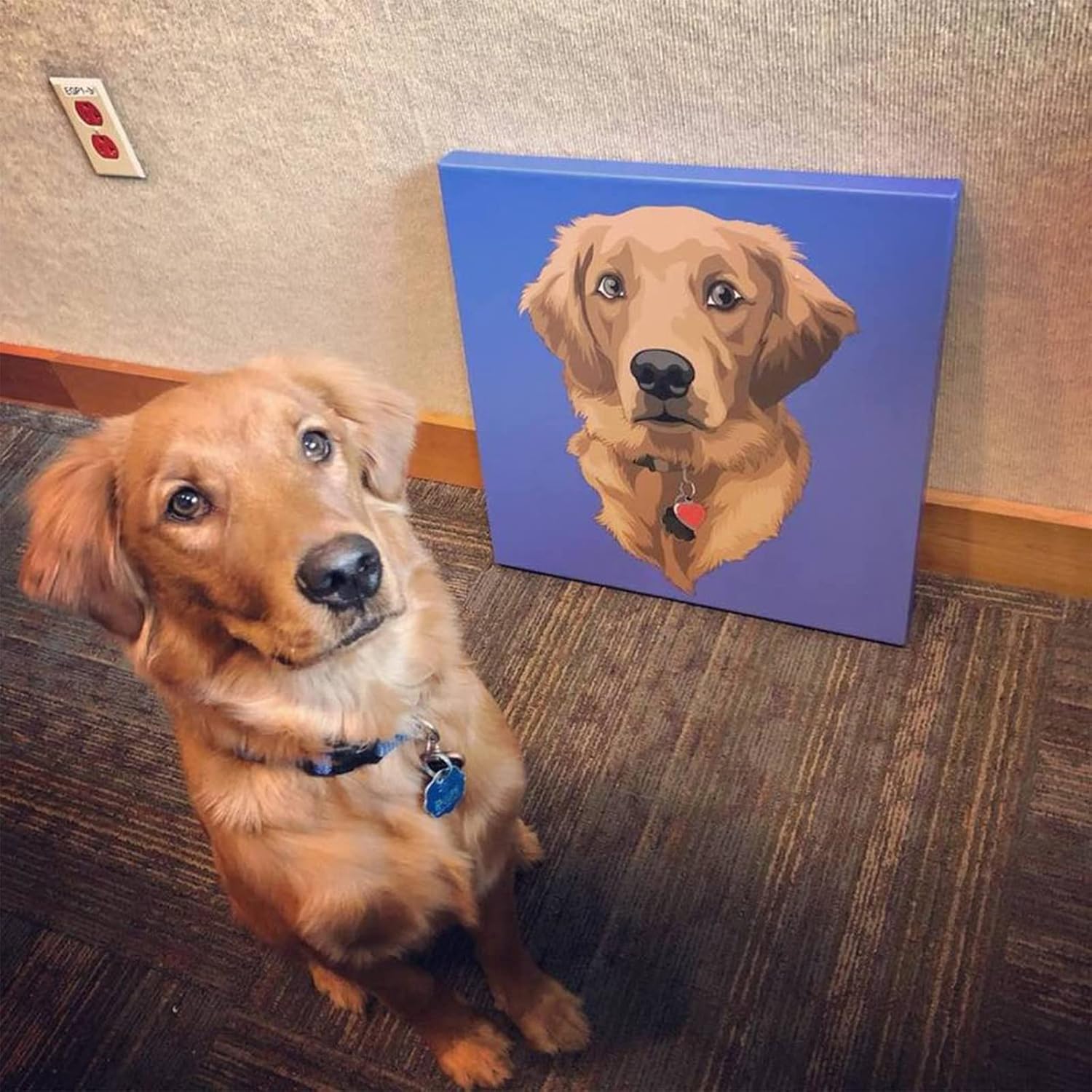 Sunwes Decoraciones del día de San Valentín, impresiones en lienzo personalizadas con tu foto, lienzo personalizado para pared, imprime tus fotos en