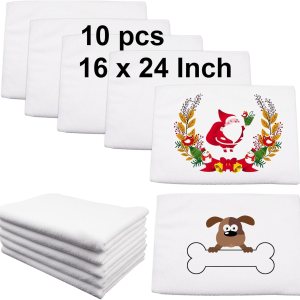 10 toallas de sublimación en blanco, 16 x 24 pulgadas, toallas de cocina de sublimación de microfibra, paños de cocina, paños de té de sublimación, 10 toallas de sublimación en blanco, 16 x 24 pulgadas, toallas de cocina de sublimación de microfibra, paños de cocina, paños de té de sublimación,