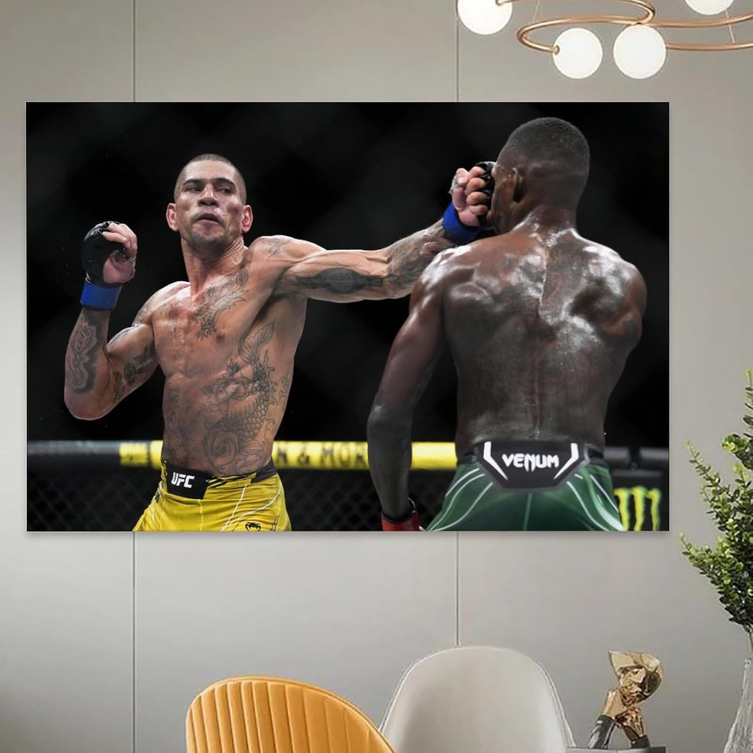 EsEntL Alex Pereira – Póster de estrella luchadora para decoración del hogar, arte de pared, impresión para dormitorio, pinturas decorativas para