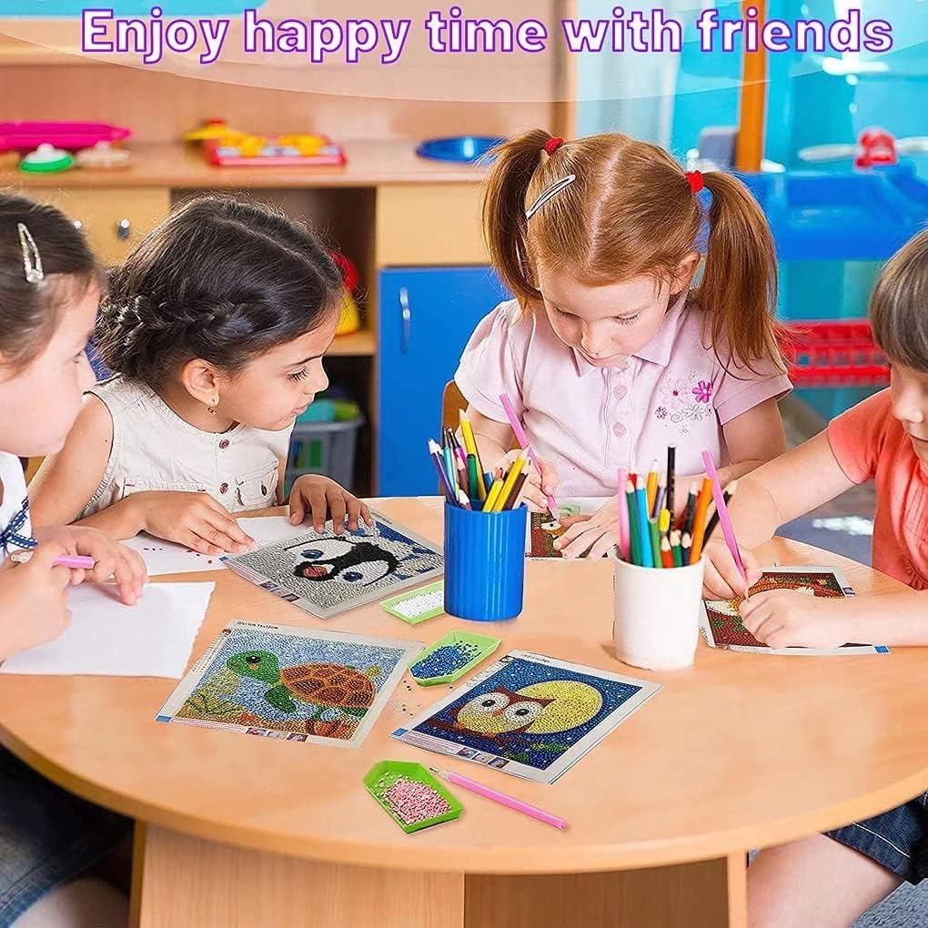 ZKOPAVS Kit de pintura de diamante por números, mariposas rosadas y flores para adultos y niños, pinturas bordadas para decoración de pared del