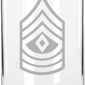 US Army – Primer sargento E-8 rango insignia grabado lata vidrio 16oz US Army – Primer sargento E-8 rango insignia grabado lata vidrio 16oz