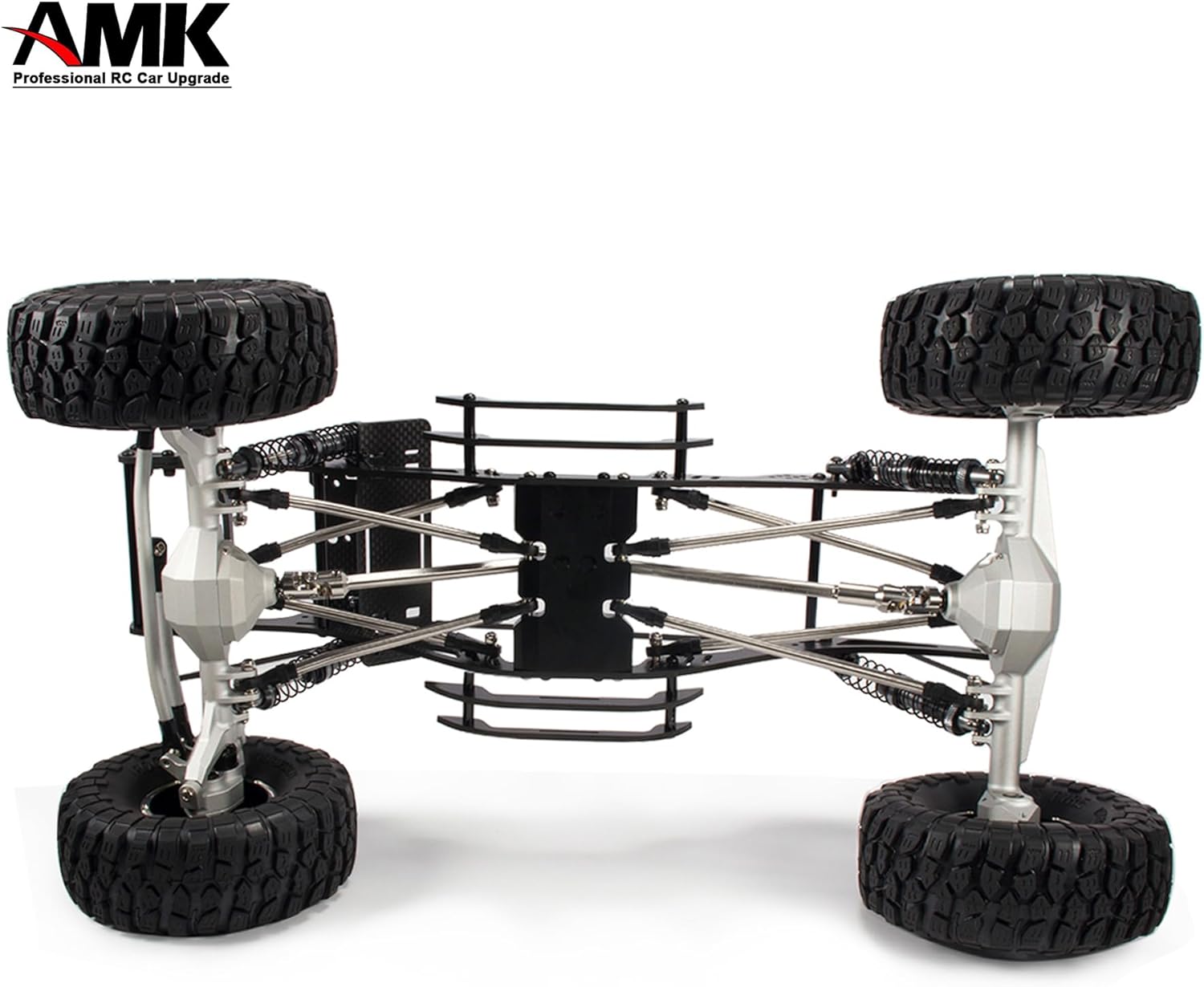 AMK Eje de transmisión SCX10 con rayas separables de 2.677-9.016 in de acero inoxidable TRX4 para 110 RC Crawler Sportys Scalers GSPEED Axial Capra