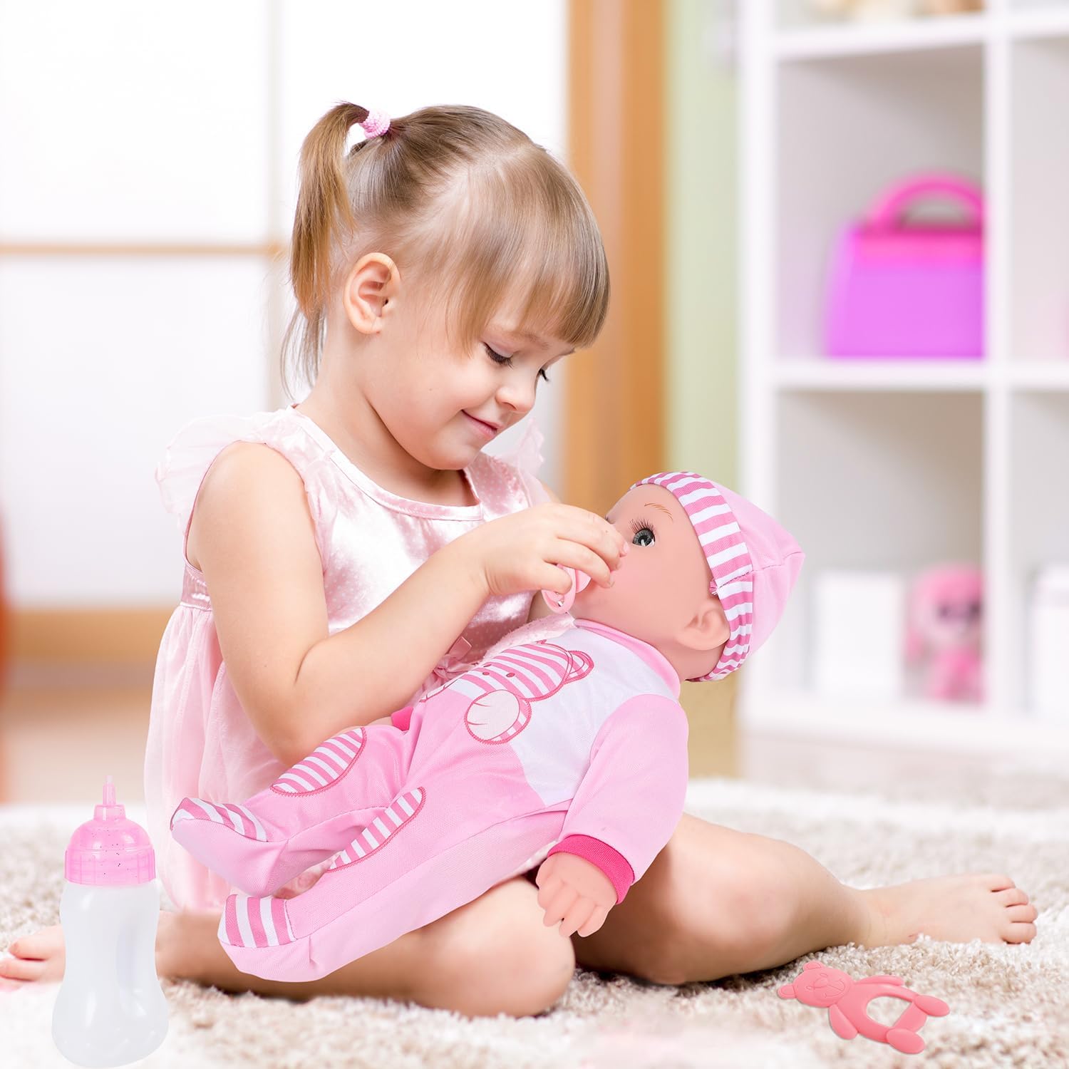 Muñeca de bebé realista de 12 pulgadas con accesorios y ropa, muñecas recién nacidas de silicona suave de 12 pulgadas en caja de regalo con saco de