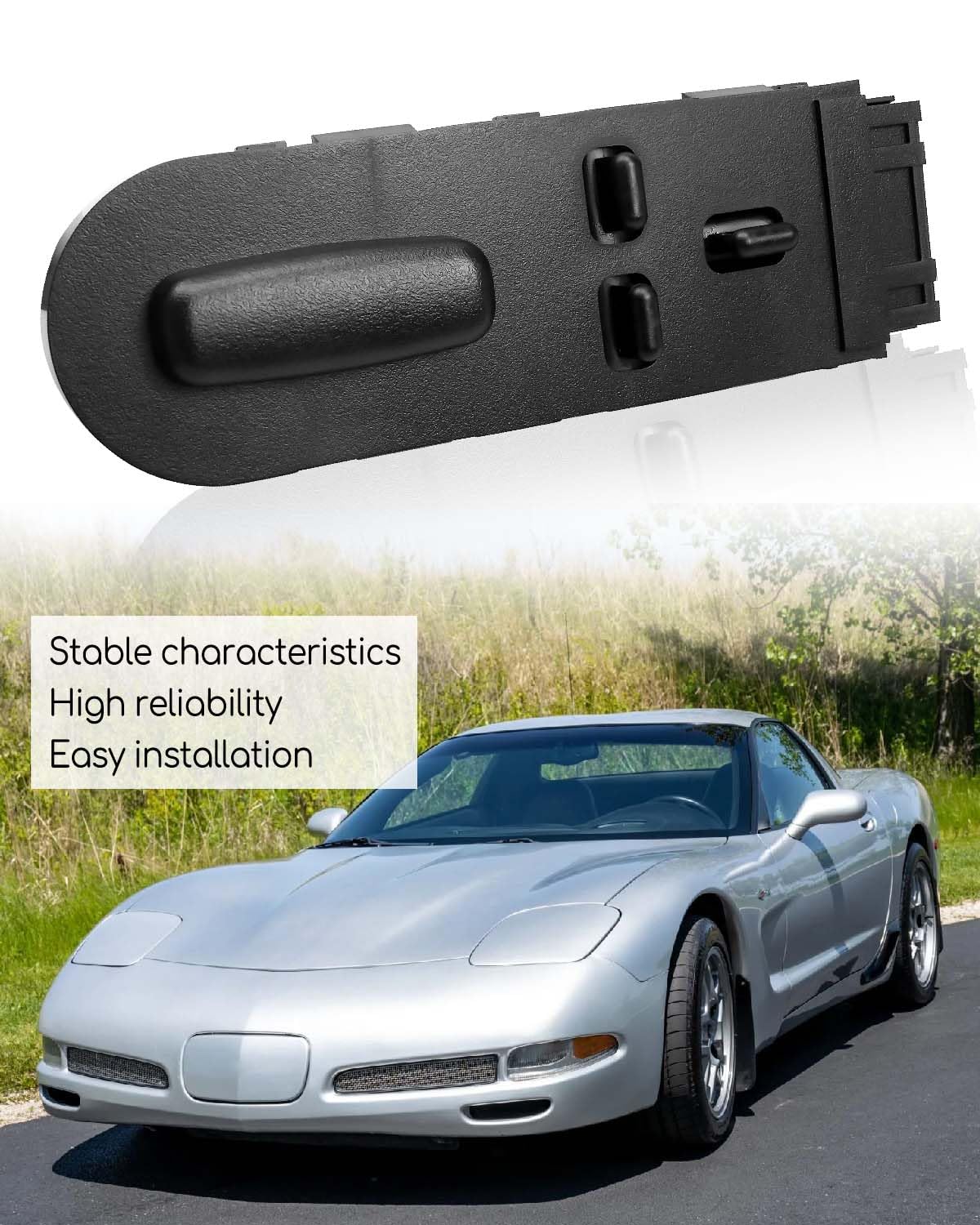 Interruptor de asiento eléctrico para Chevrolet C5 Corvette LHRH 1997-2004 Reemplazar 12135158