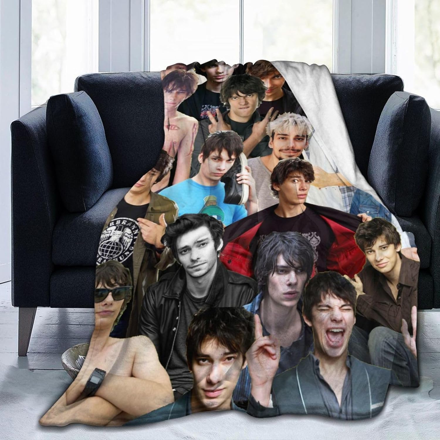 Devon Bostick Rodrick Heffley – Manta de lana suave y cómoda para sofá, oficina, coche, camping, yoga, viajes, decoración del hogar, acogedora manta