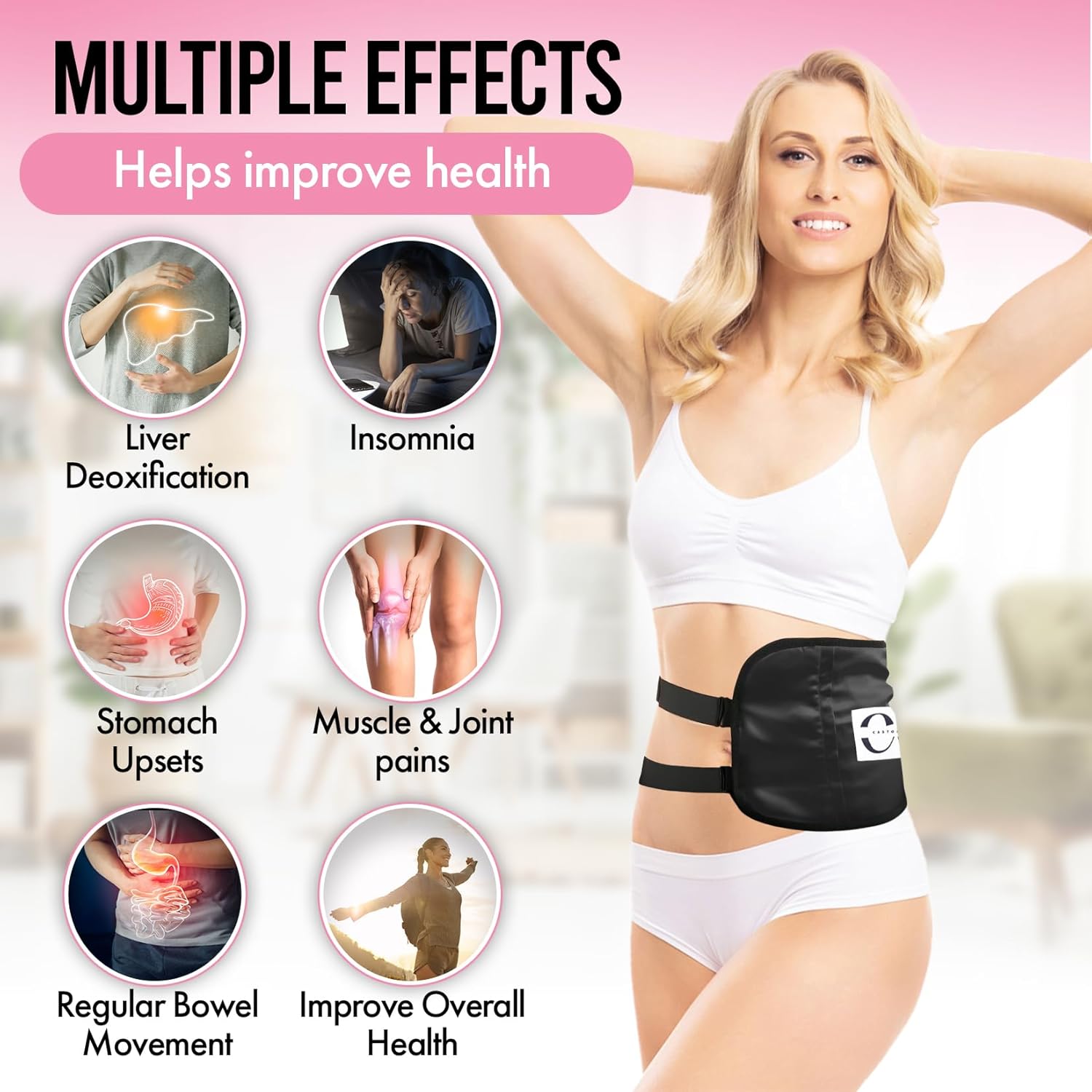 Nuestro paquete revitalizante de aceite de ricino Wrap, una solución natural y eficaz para la desintoxicación del hígado, las estrías, nutre tu piel