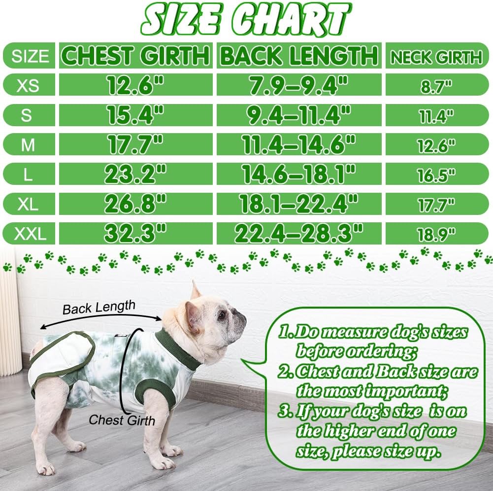 EMUST Traje de recuperación para perros, traje de cirugía antilamidas para perros machos y hembras, alternativa de cono suave para perros después de