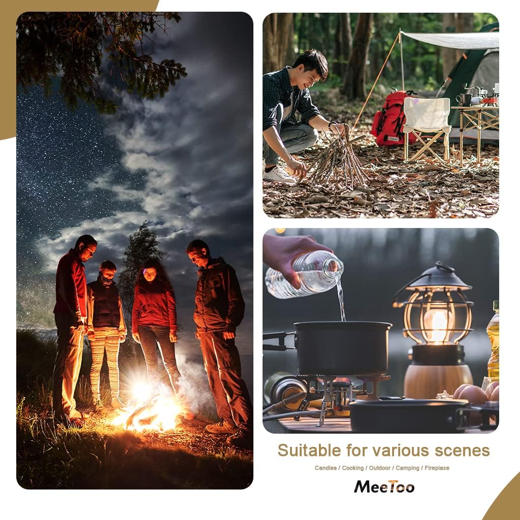 MeeToo Encendedor eléctrico de arco recargable USB tipo C, de plasma, impermeable, resistente al viento, con silbato de emergencia de supervivencia