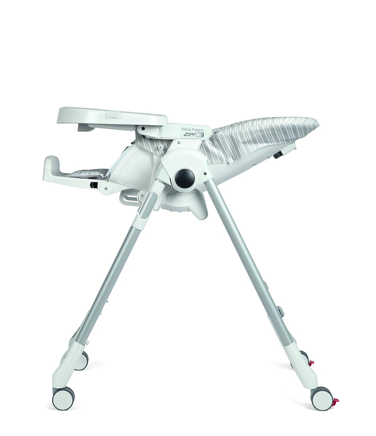 Prima Pappa Zero 3 – Silla alta para niños recién nacidos hasta los 3 años de edad, fabricada en Italia, color dorado (blanco y dorado)