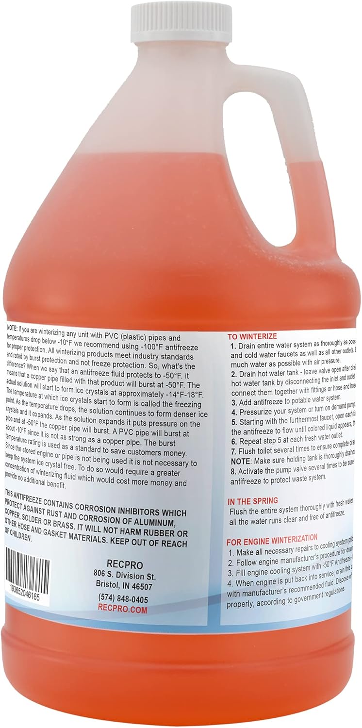 RecPro Anticongelante RV -50F de protección no tóxico (paquete de 2)