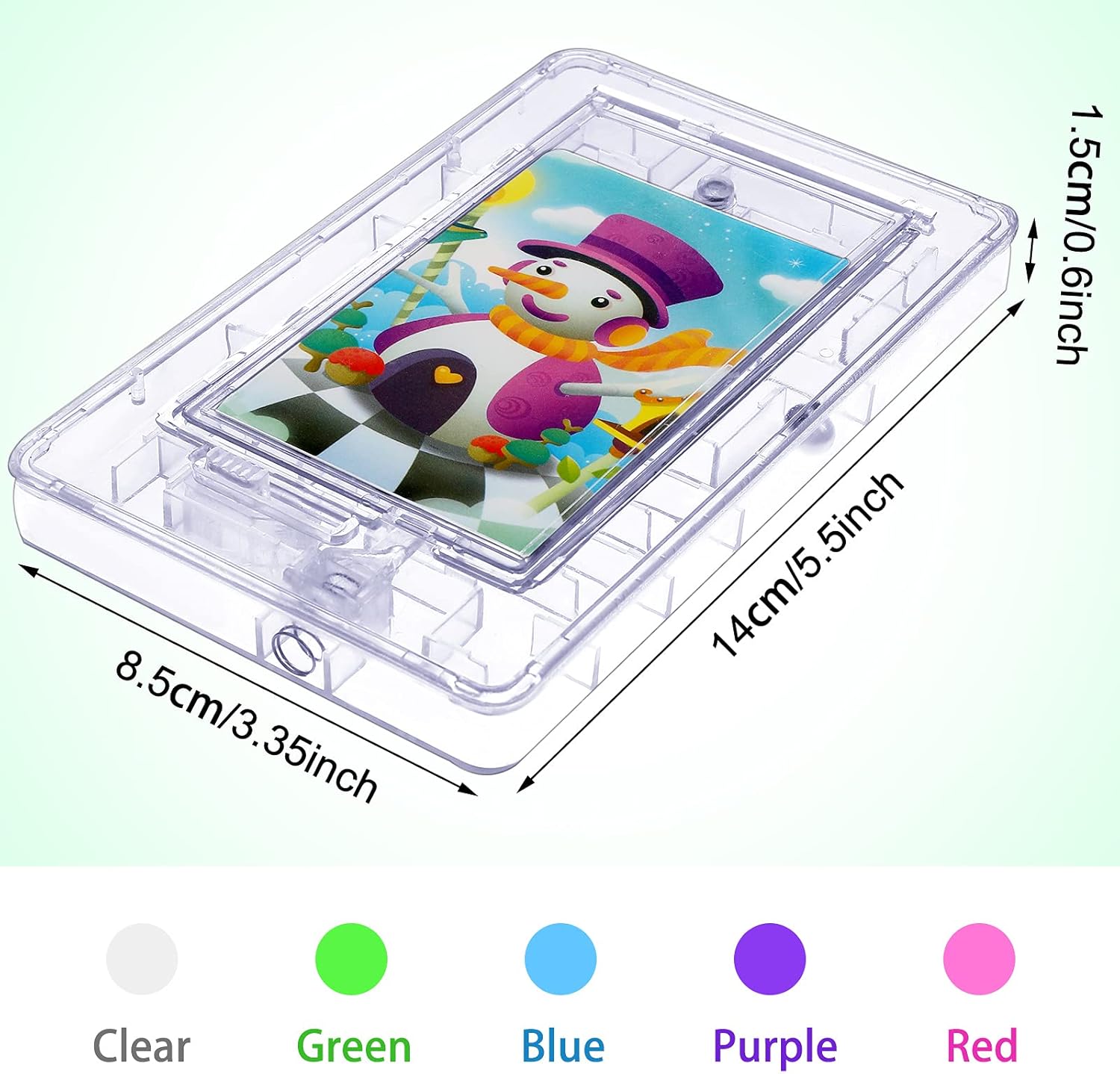 Skylety Caja de rompecabezas de dinero de 5 piezas, caja de regalo de rompecabezas, tarjetero de plástico para rompecabezas divertido, juego de