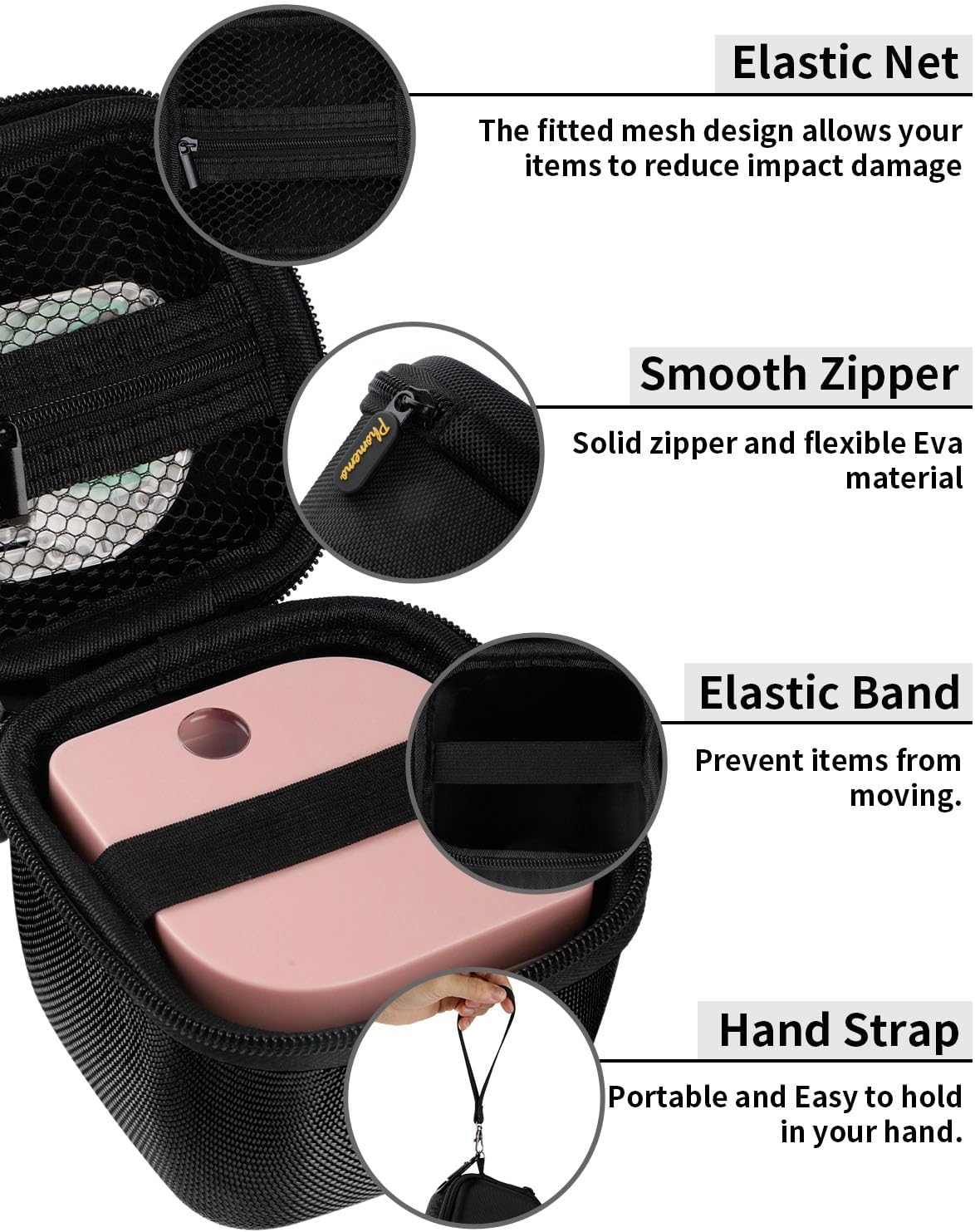 Zodzi Funda para etiquetadora P12 compatible con la máquina etiquetadora P12P12 Pro, impresora térmica impermeable portátil y bolsa de