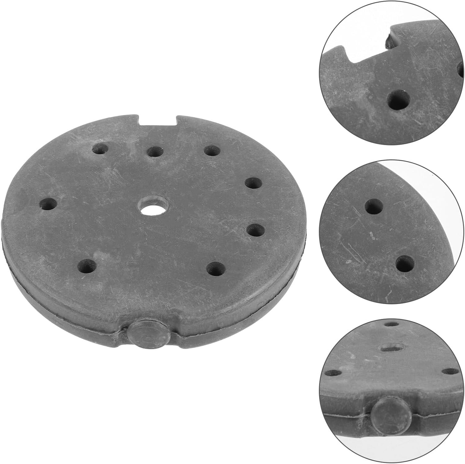 LIFKOME Lámpara de escritorio Cargador de hierro fundido para lámpara de pie, base de contrapeso, soporte de montaje para dormitorio, sala de estar,