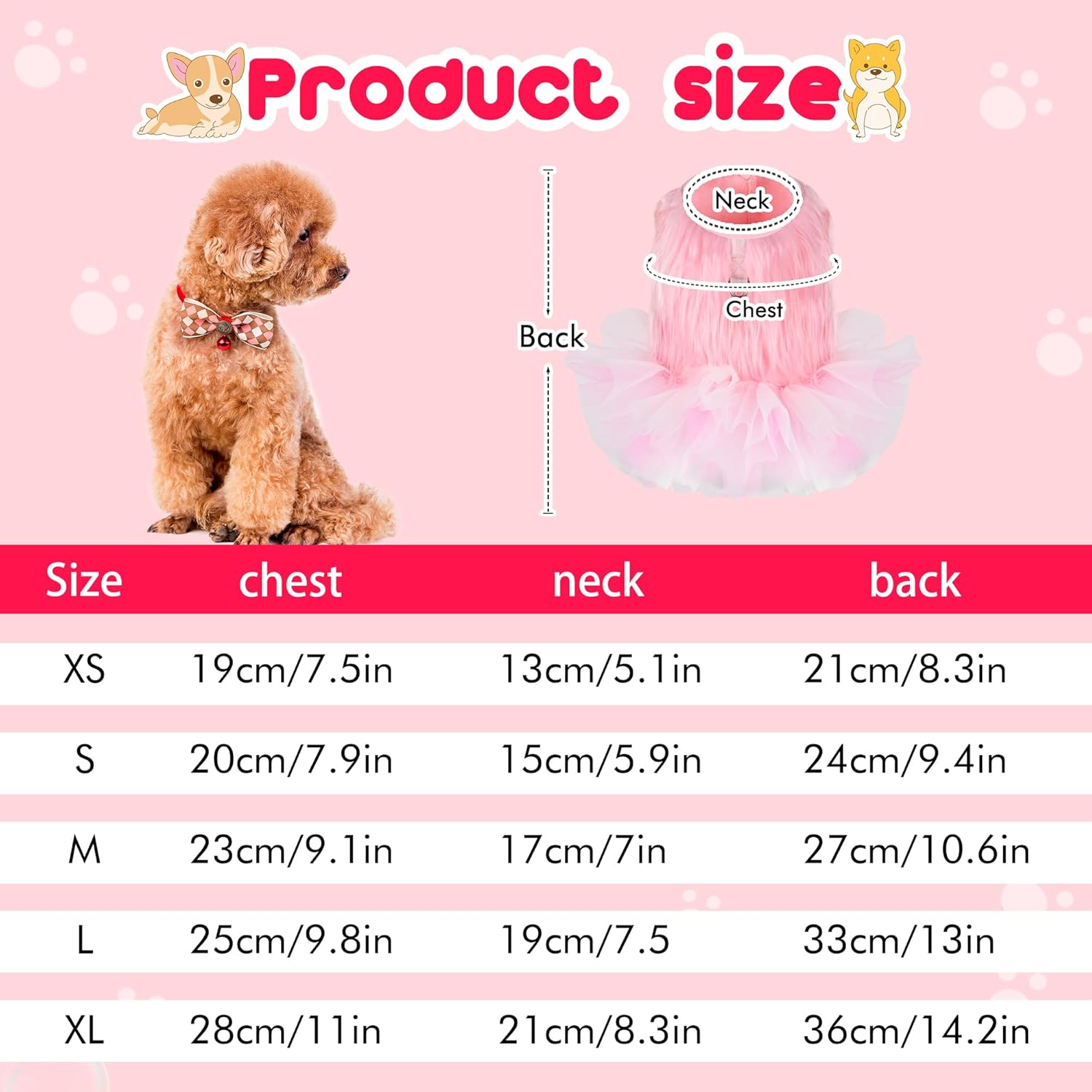 Vestido para perro, lindo vestido tutú de lujo con arnés con correa, ropa para caminar para perros, faldas de invierno para perros pequeños, niñas,
