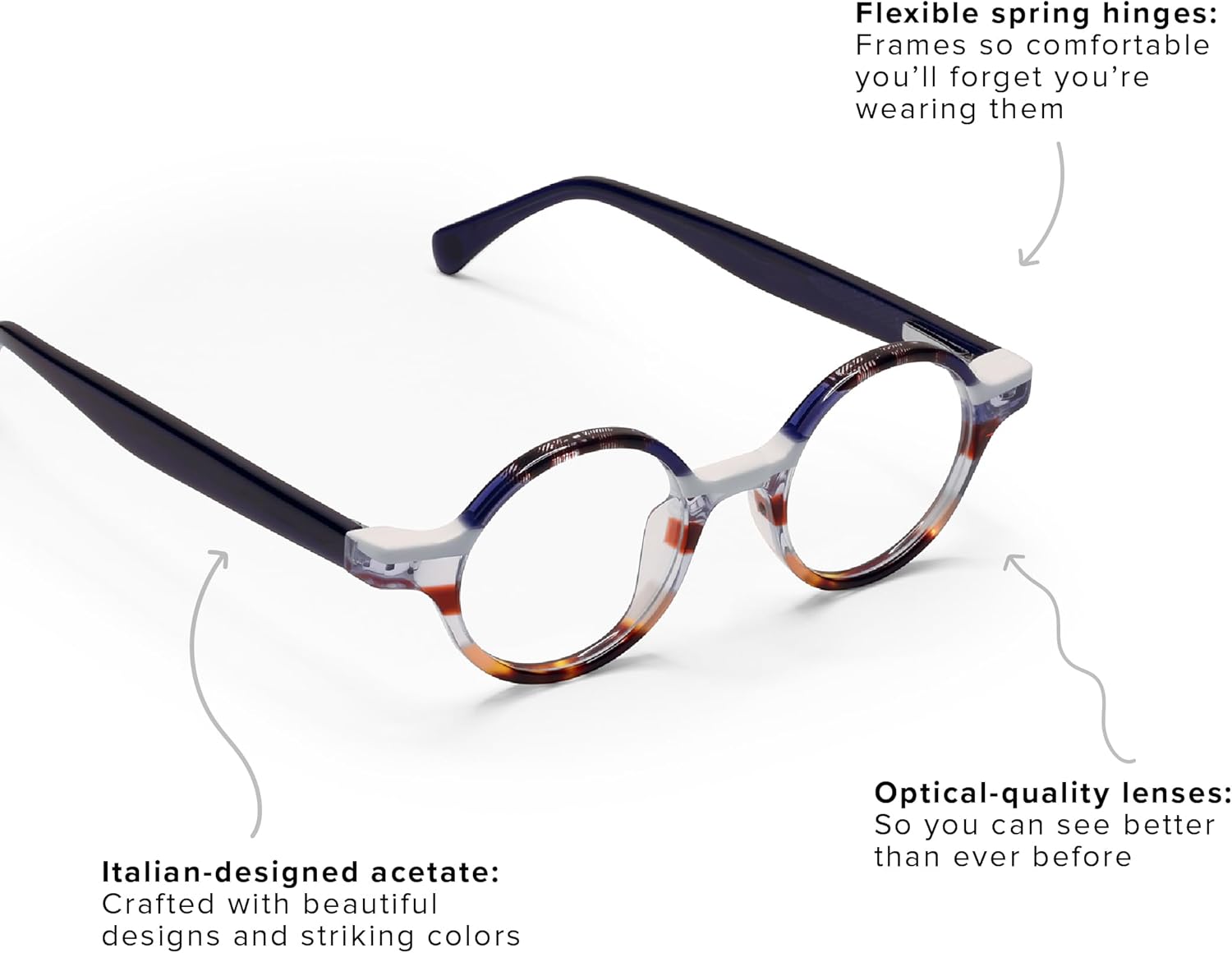 eyebobs Wisecracker – Lentes de ojos redondos para mujer y hombre