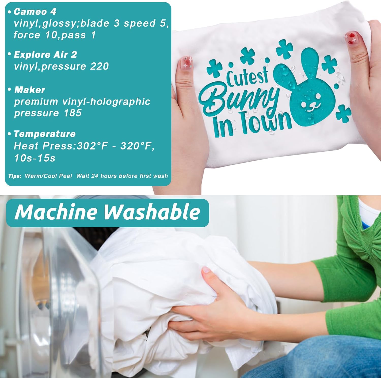 WRAPXPERT Puff Vinyl Aqua – Rollo de vinilo termotransferible 3D de 10 x 8 pies, para planchar, para camisas, prensa de calor