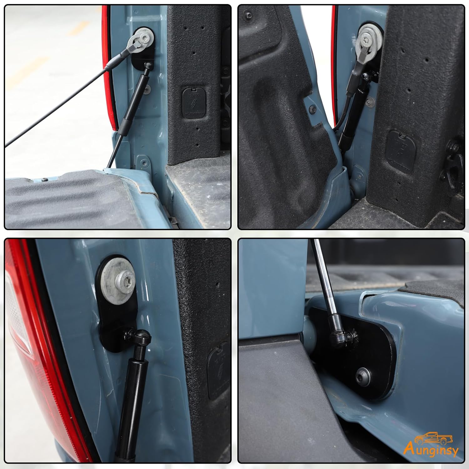Amortiguador de asistencia para puerta trasera de camión compatible con Ford Maverick 2022 2023 2024 Asistencia para puerta trasera, amortiguador de