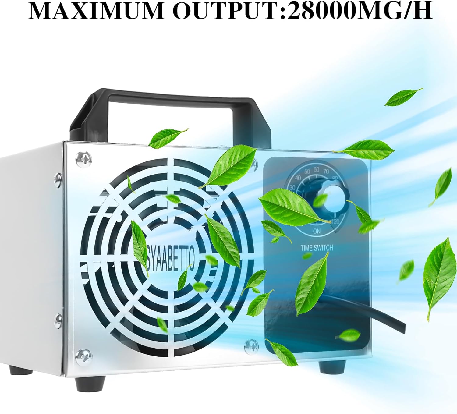Generador de ozono 10000 mgh Generador de ozono de alta capacidad Desodorizador Ozonador de Eliminación de Olores para el Hogar, Automóviles y