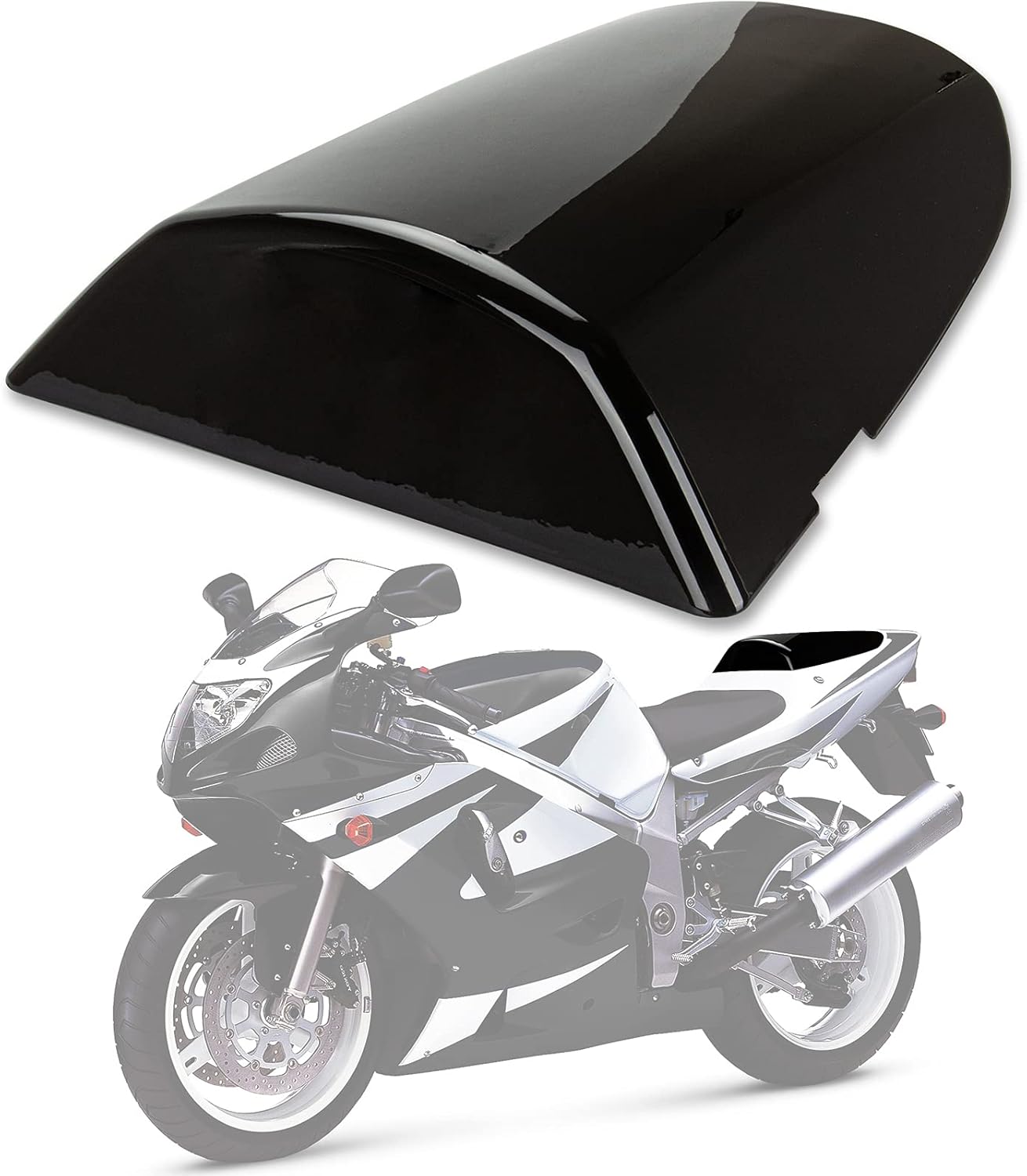 PSLER Cubierta trasera de carenado para asiento de pasajero trasero de motocicleta para Suzuki GSXR600 GSXR750 K1 2001-2003 y para GSXR1000 K2