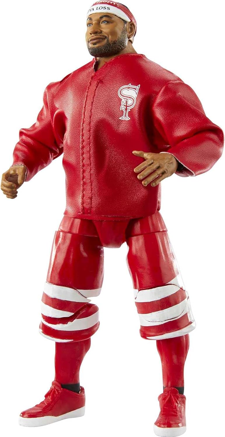 WWE Angelo Dawkins Elite Collection Series 81 – Figura de acción de 6 pulgadas, regalo coleccionable para fanáticos a partir de 8 años