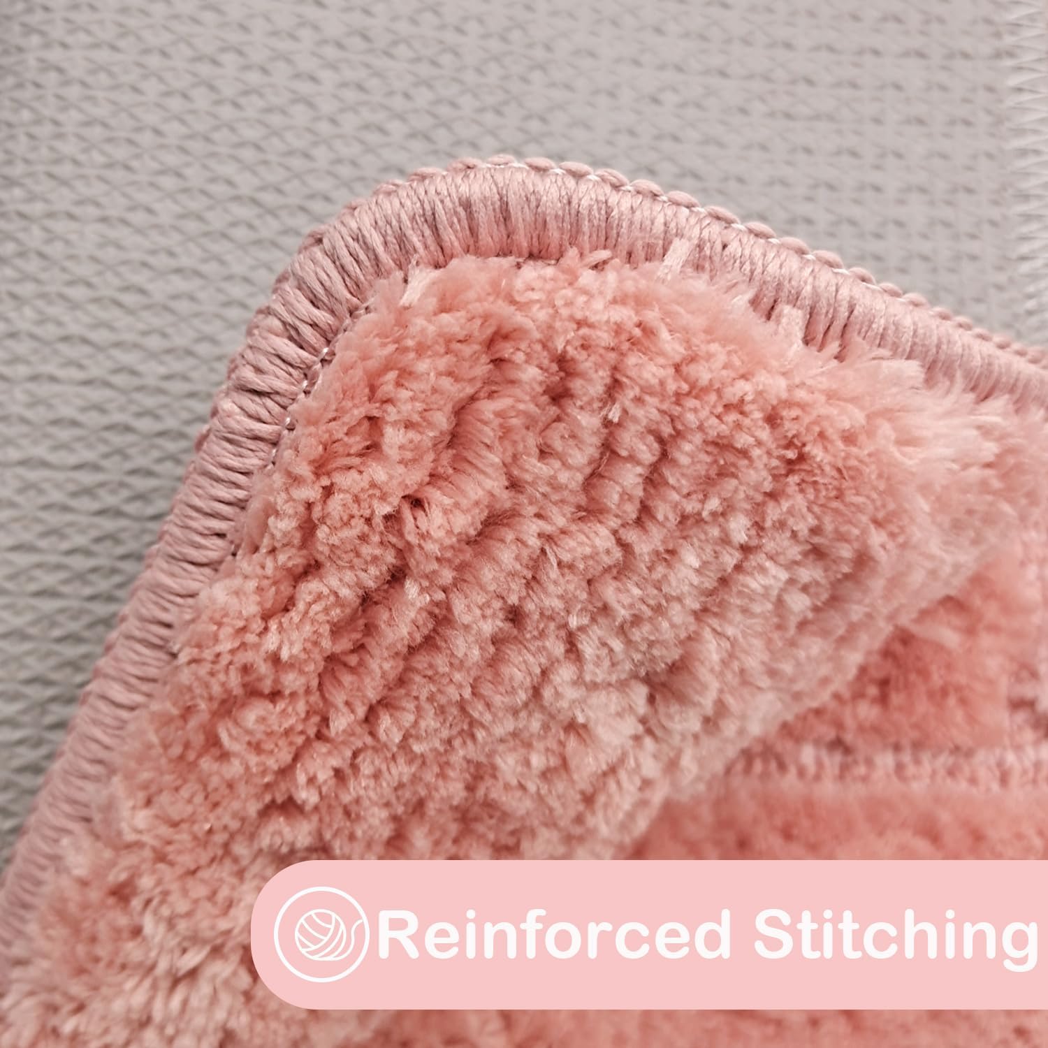 Tapete de baño con diseño de flores rosas, bonito tapete de baño de microfibra ultrasuave, antideslizante, súper absorbente de agua, de secado