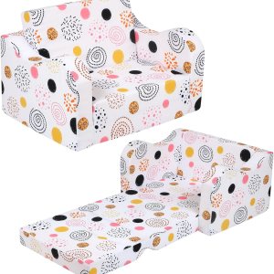 Sofá infantil de fuegos artificiales, sofá plegable 2 en 1, sofá convertible a cama para niñas y niños Sofá infantil de fuegos artificiales, sofá plegable 2 en 1, sofá convertible a cama para niñas y niños