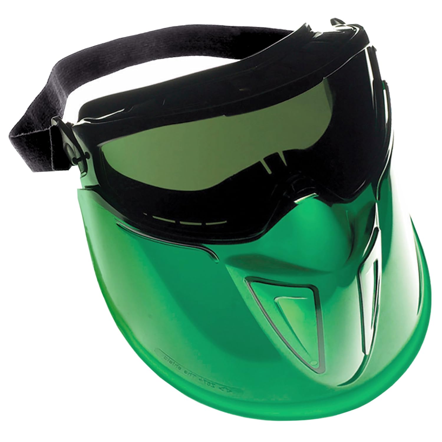 KleenGuard V90 “The Shield” – Gafas de seguridad con protector facial (18631), lente antivaho IRUV Shade 3.0 con marco negro, 6 parespaquete