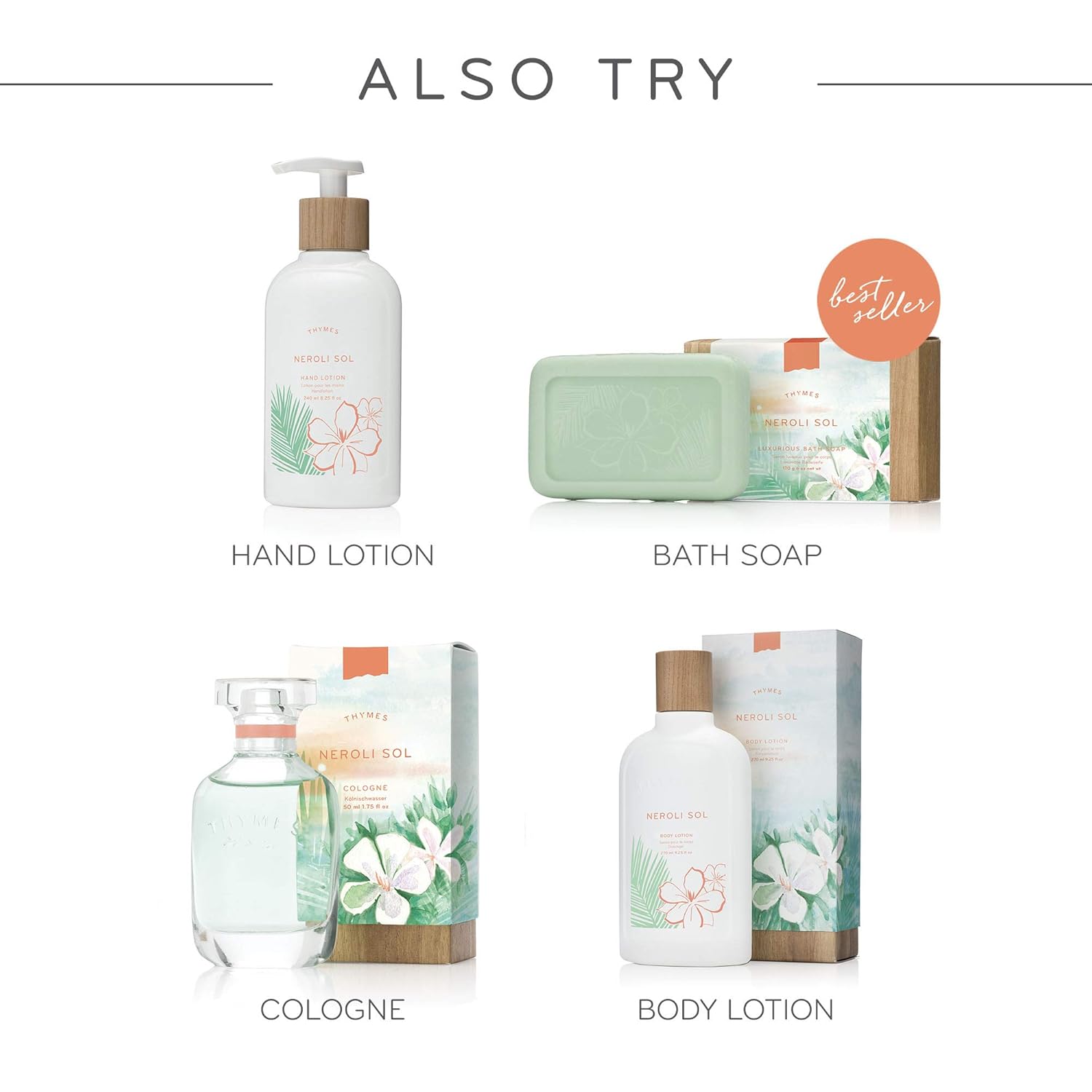 Thymes Jabón corporal Petite – 2.5 Fl Oz – Neroli Sol