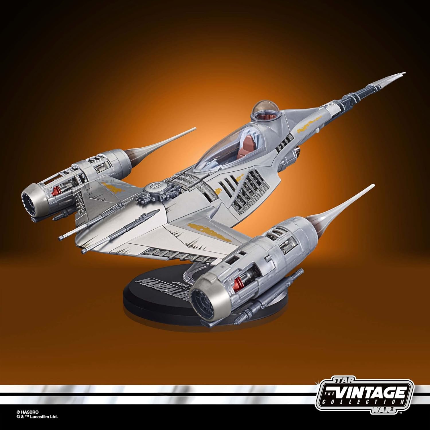 STAR WARS The Vintage Collection The Mandalorian’s N-1 Starfighter, The Mandalorian – Vehículo de 3.75 pulgadas y figuras de acción, a partir de 4