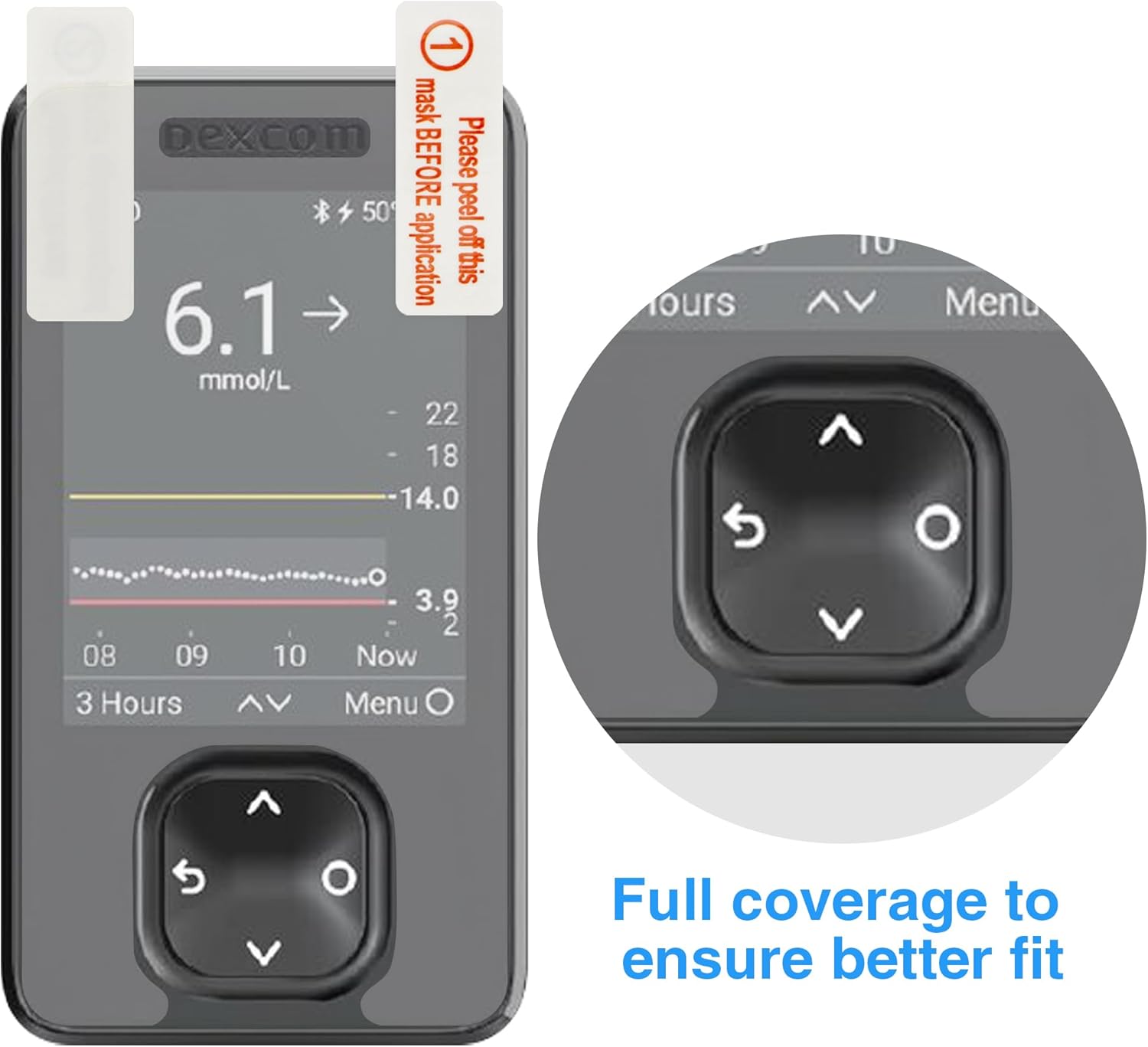 Protector de pantalla de película protectora flexible para receptor Dex com G7 2 piezas