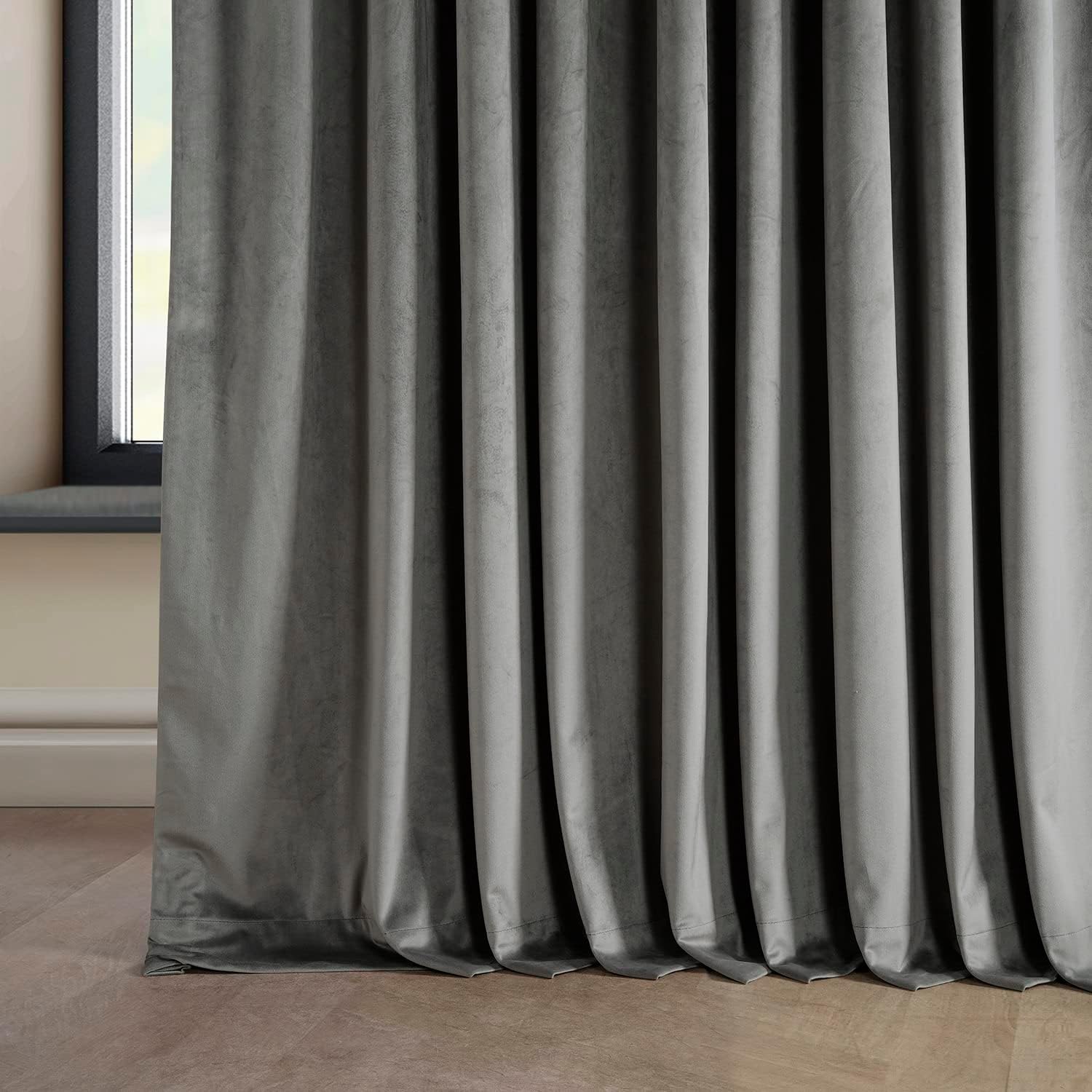 HPD Half Price Drapes VPYC-SBO161213-96-DW, cortina opaca extra ancha con aislamiento térmico para ventana, 100 x 96 pulgadas, para dormitorio y