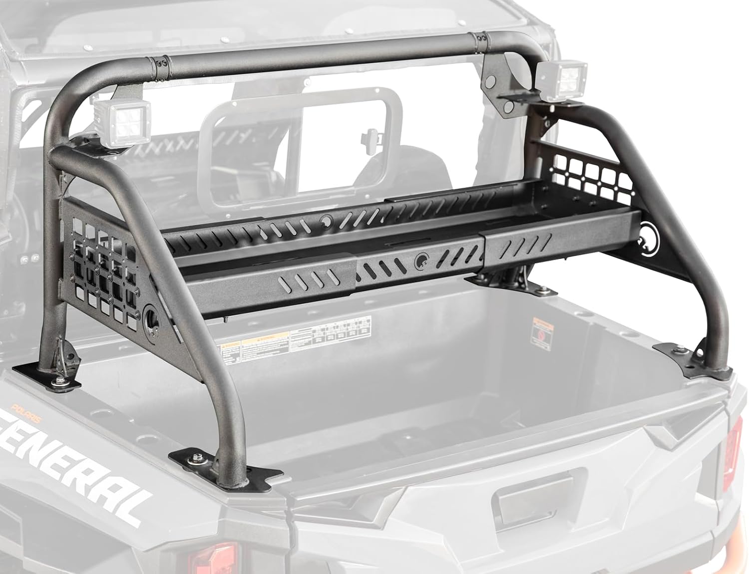 SuperATV Sport – Barra de accesorios para Polaris General 1000 2016+  Polaris General 4 2017+  Tubo de acero de 1.8 pulgadas  Puntos de montaje OEM