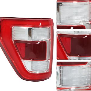 WFLNHB Repalement de montaje de luz trasera izquierda para F150 2021-2023 lado del conductor trasera con lente roja de punto ciego lámpara de freno WFLNHB Repalement de montaje de luz trasera izquierda para F150 2021-2023 lado del conductor trasera con lente roja de punto ciego lámpara de freno