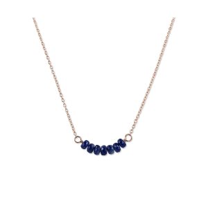 Rebecca Anne Handmade Jewelry Birthstone Bar Necklace, Rose Gold September Sapphire Necklace, 16″ with 2″ Extender, Personalized Layering Necklace Rebecca Anne Handmade Jewelry Birthstone Bar Necklace, Rose Gold September Sapphire Necklace, 16″ with 2″ Extender, Personalized Layering Necklace