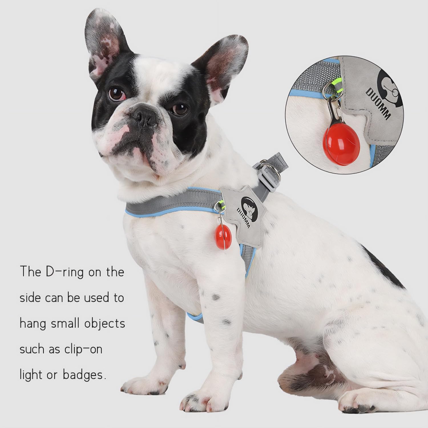 LAVAMOND Easy Walk – Arnés para perro con problemas de tráquea, arnés suave y ajustable para cachorros, sin tirones, fácil de usar, arnés para
