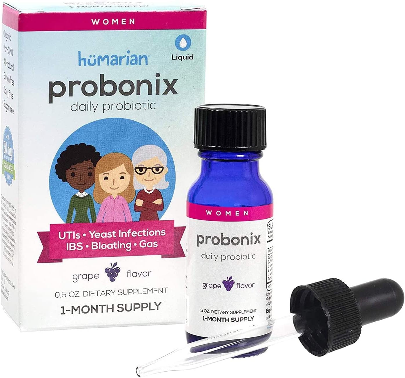 probonix # 1líquido Probiotico gotasIdeal para la hinchazón, Gas, estreñimiento, el SII, Colitis ulcerosa, diverticulitis, Lactosa Intolerancia,