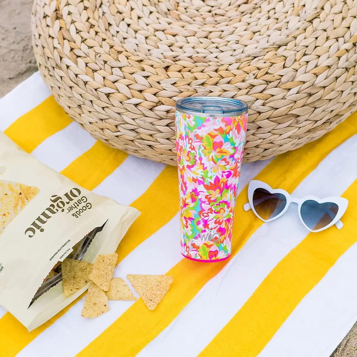 Swig Life Vaso de 32 onzas con triple aislamiento, taza de viaje de Navidad, taza de café de Navidad, apto para lavavajillas, acero inoxidable,