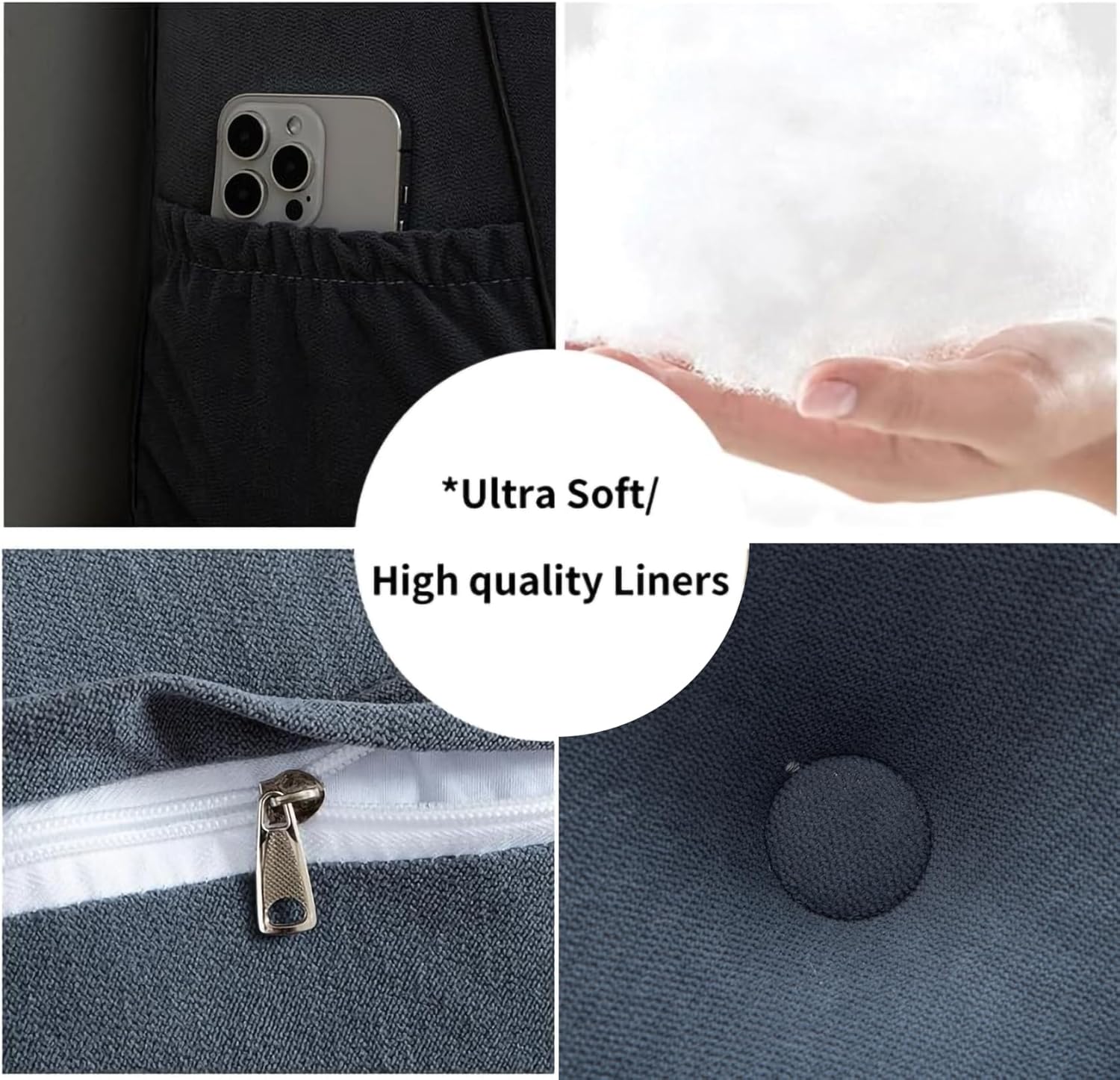 Almohada grande triangular para cabecero, respaldo de lectura, reposo de cama, soporte de respaldo para cama de día, posicionamiento lumbar, funda