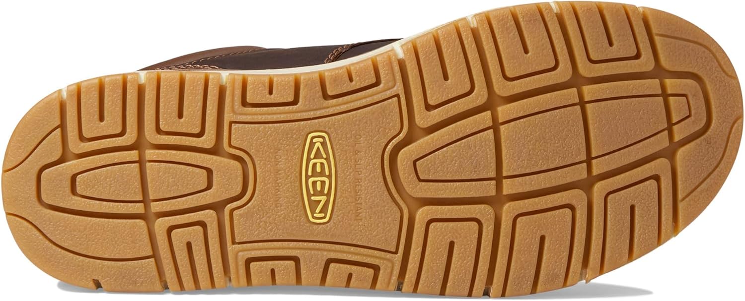 KEEN Utility Zapatos de trabajo de cuña industrial San José Oxford con punta baja de aleación para hombre