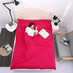 Saco de dormir para camping, ligero, portátil, limpio, saco de viaje para hotel, tren, senderismo, picnic al aire libre (rojo) Saco de dormir para camping, ligero, portátil, limpio, saco de viaje para hotel, tren, senderismo, picnic al aire libre (rojo)