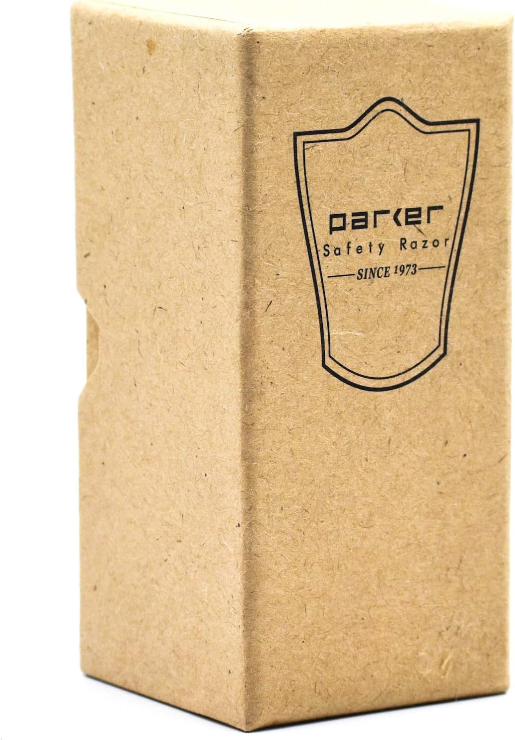 Parker – Brocha de afeitar hecha a mano, 100% de 3 bandas con mango de tejón plateado de nogal y cromo, incluye soporte para cepillo