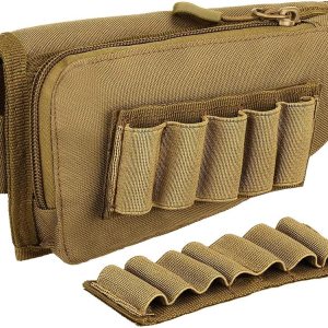 Buttstock – Soporte de carcasa táctica para escopeta, rifle, mejillas, bolsa de utilidad con doble cremallera de 2 vías Buttstock – Soporte de carcasa táctica para escopeta, rifle, mejillas, bolsa de utilidad con doble cremallera de 2 vías