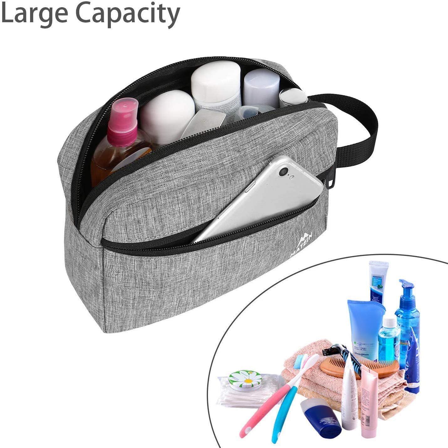 MATEIN Mochila con ruedas, resistente al agua, mochila de viaje para laptop con ruedas, mochila universitaria grande, bolsa de aseo para hombres (2